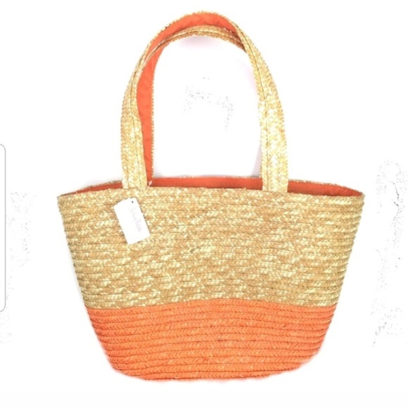 Neiman Marcus Handbags - 🎉3X HP🎉 NWOT Neiman Marcus Straw Tote Handbag
